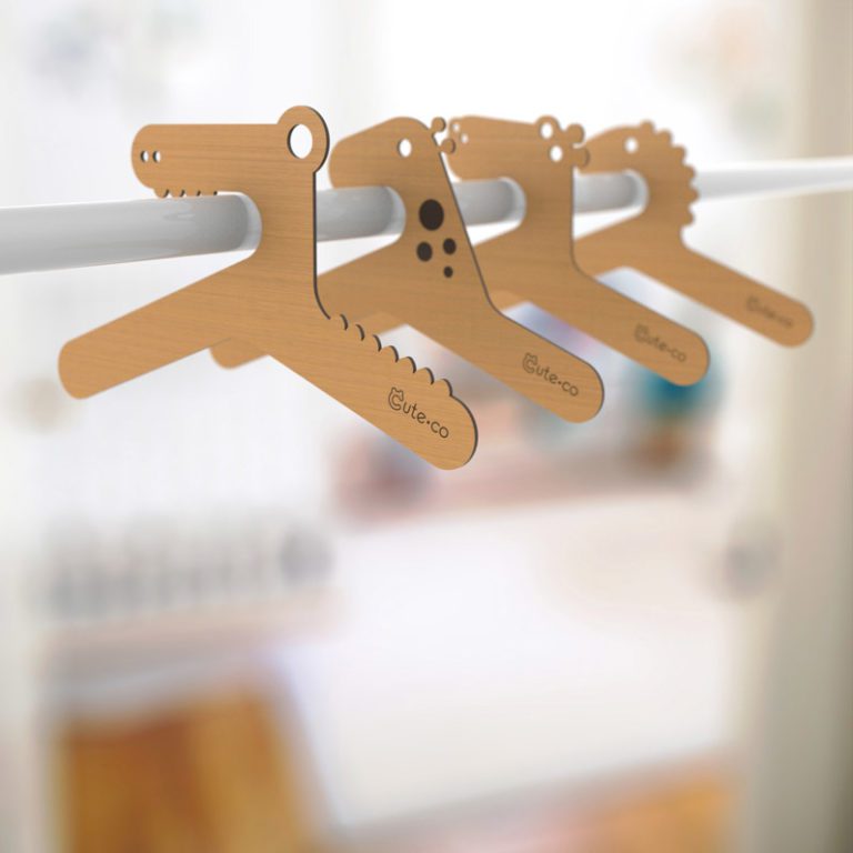 Laser cut kids hangers design