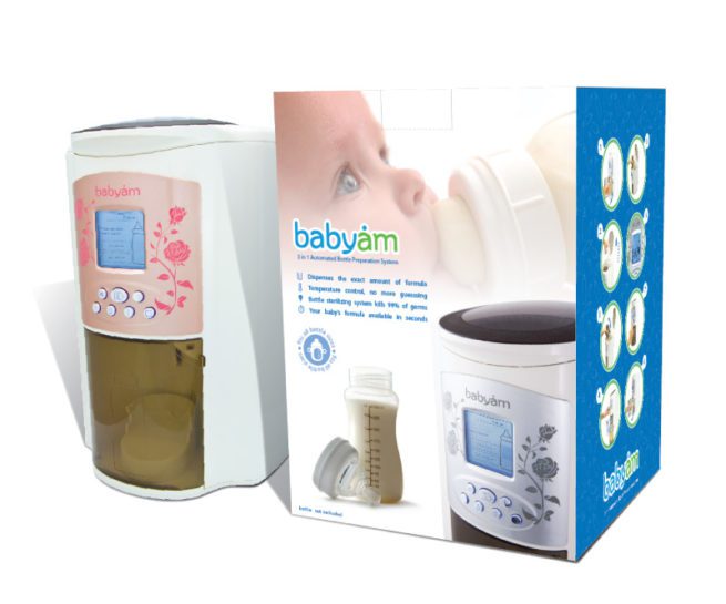 babyam formula dispenser packaging design