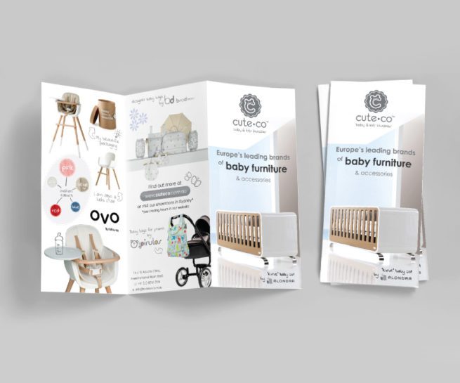 DL brochure design cute co baby furniture