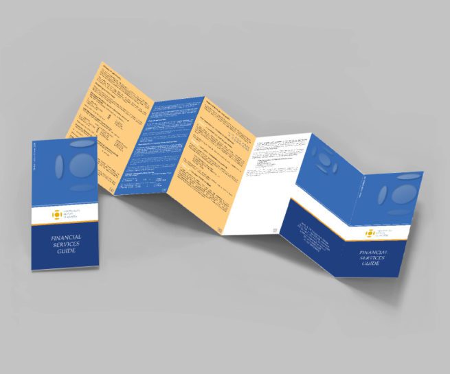 financial services guide graphic design