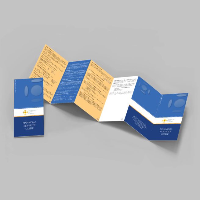 financial services guide graphic design