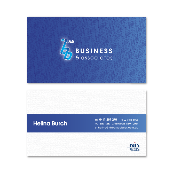 business cards design hb