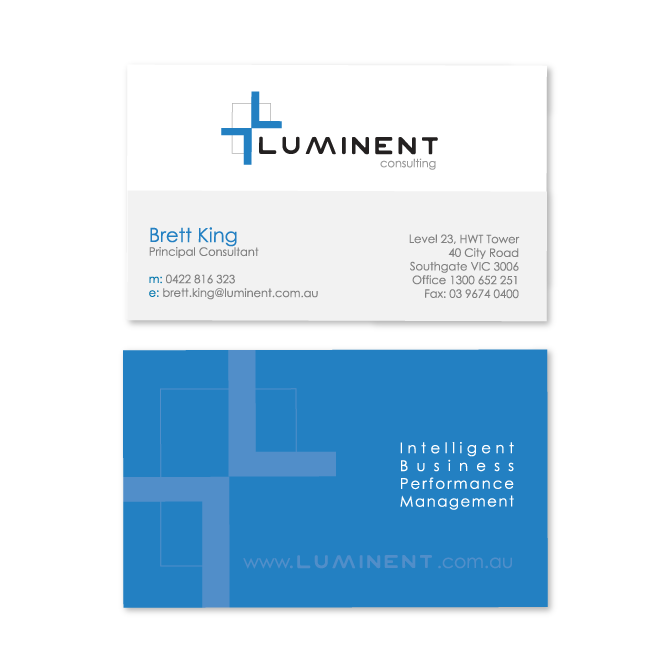 business cards design luminent