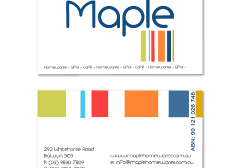 business cards design maple