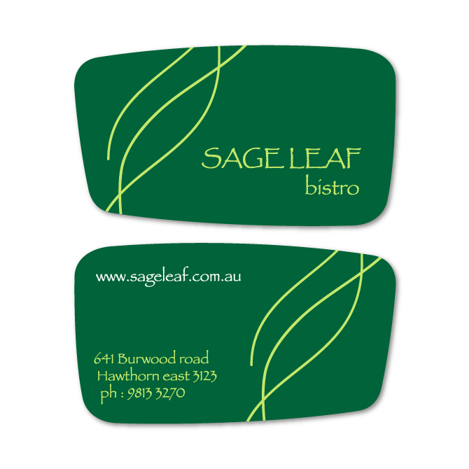 business cards design sageleaf