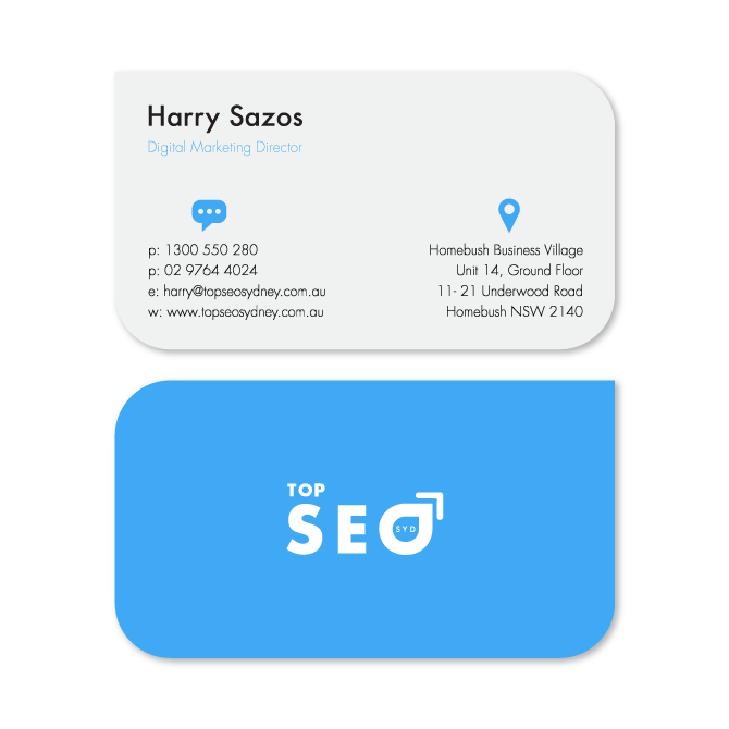 business cards design Top SEO Sydney