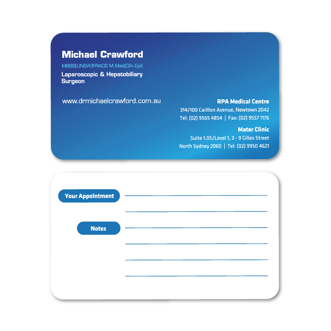 business cards design doctor crawford