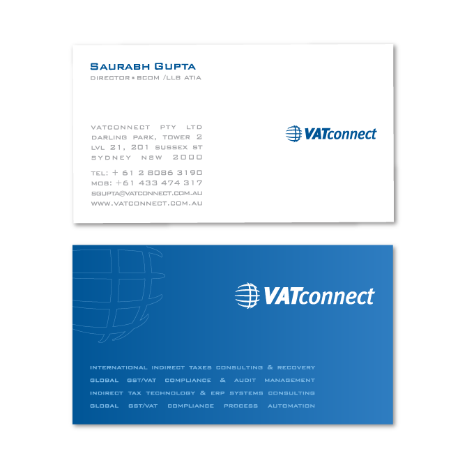 business cards design vat