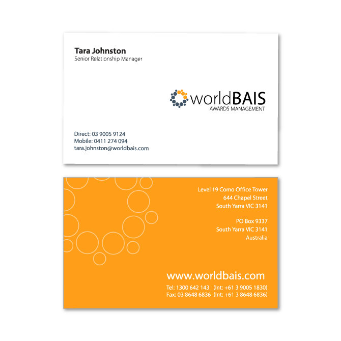 business cards design worldbais