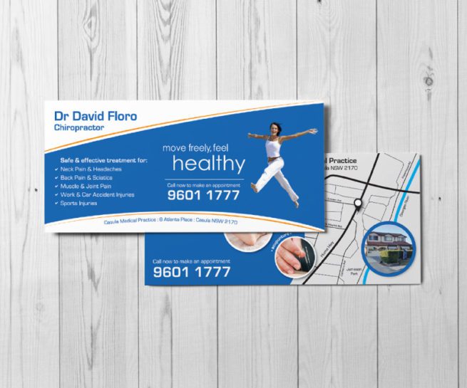 DL flyer design chiropractor