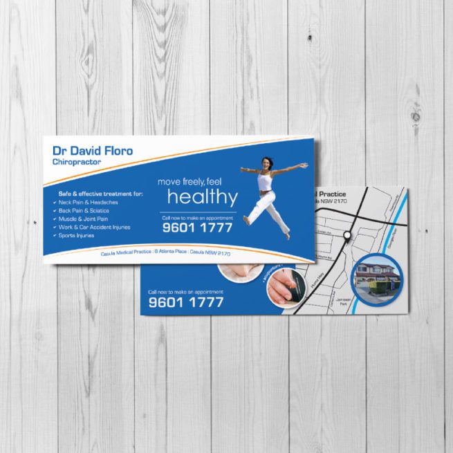 DL flyer design chiropractor