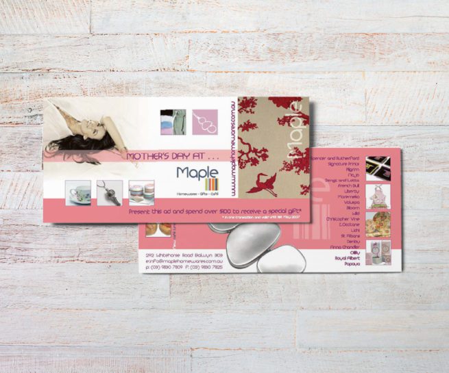 DL flyer design maple store