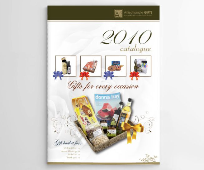 catalogue design gift hampers