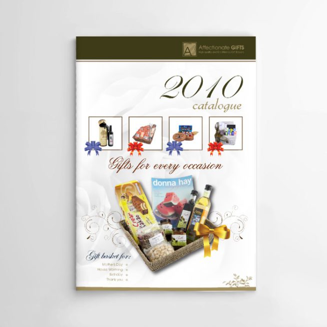 catalogue design gift hampers