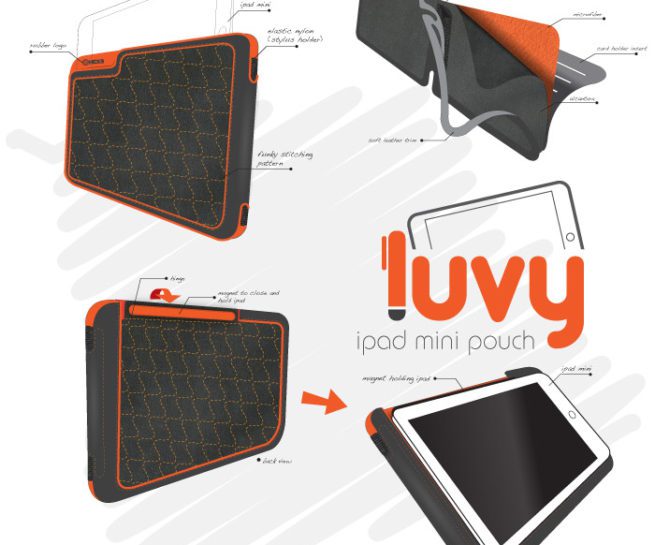 ipad case concept sketches
