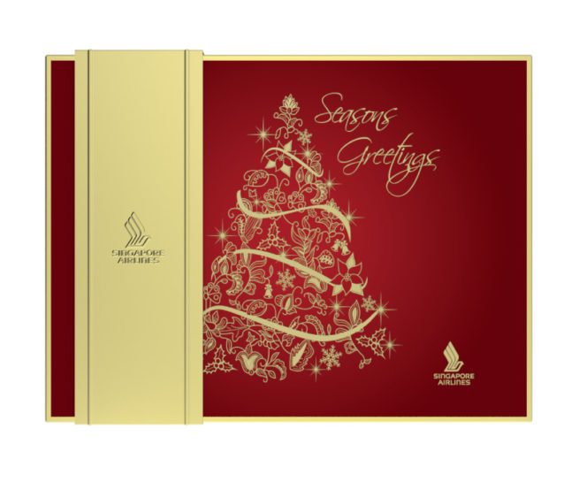 Chocolate gift box designed for Singapore Airlines