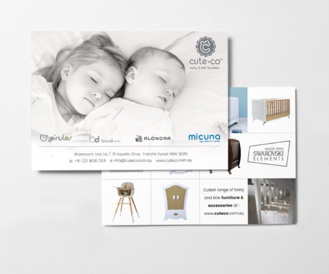 A5 postcard design cuteco