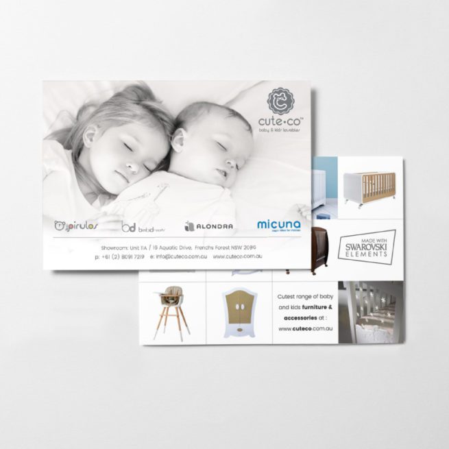 A5 postcard design cuteco