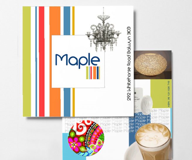 postcard design maple