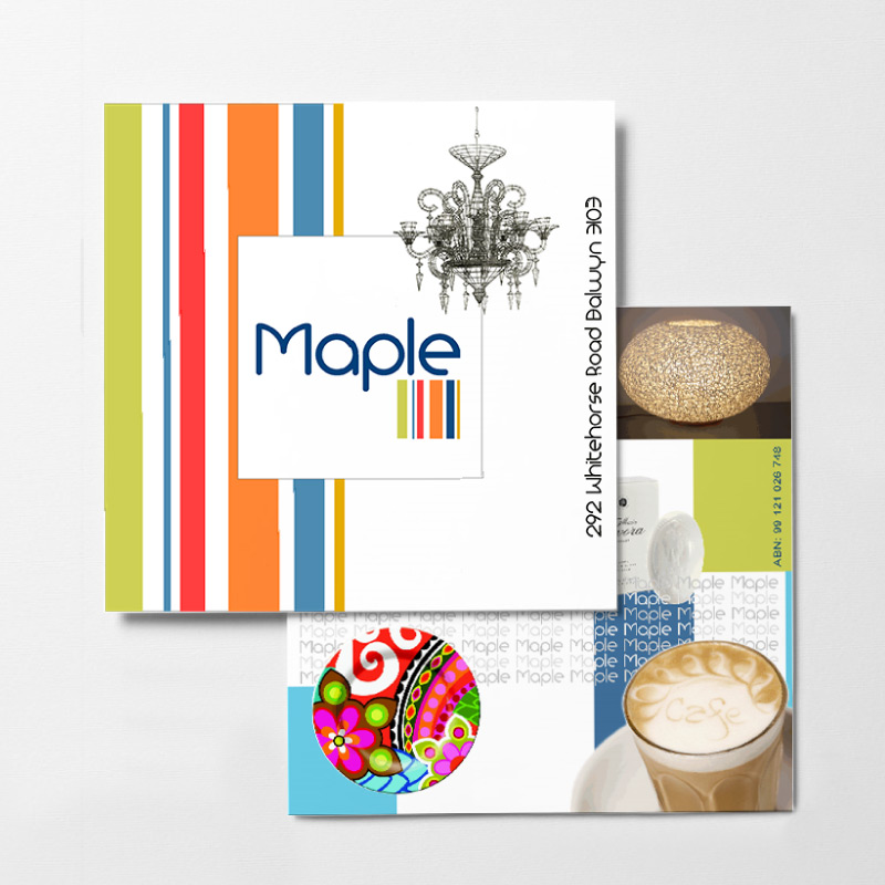 postcard design maple