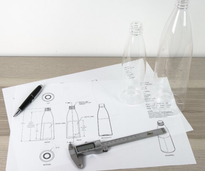 rapid prototypes water pet bottles