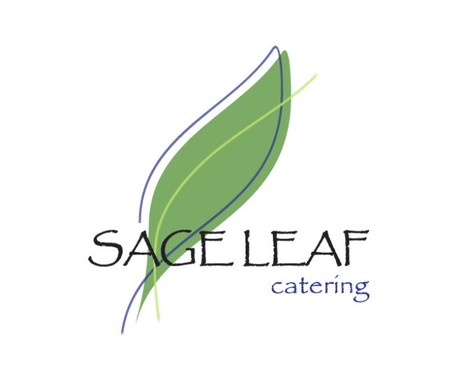 logo design sageleaf catering