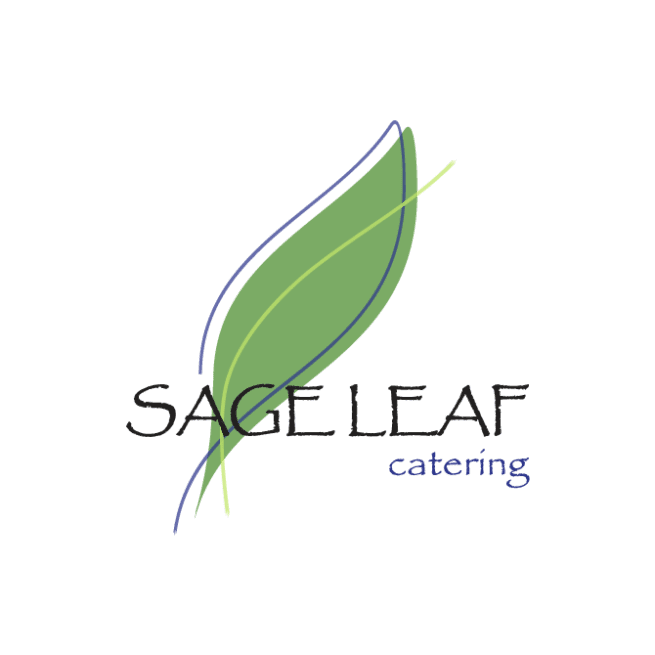 logo design sageleaf catering