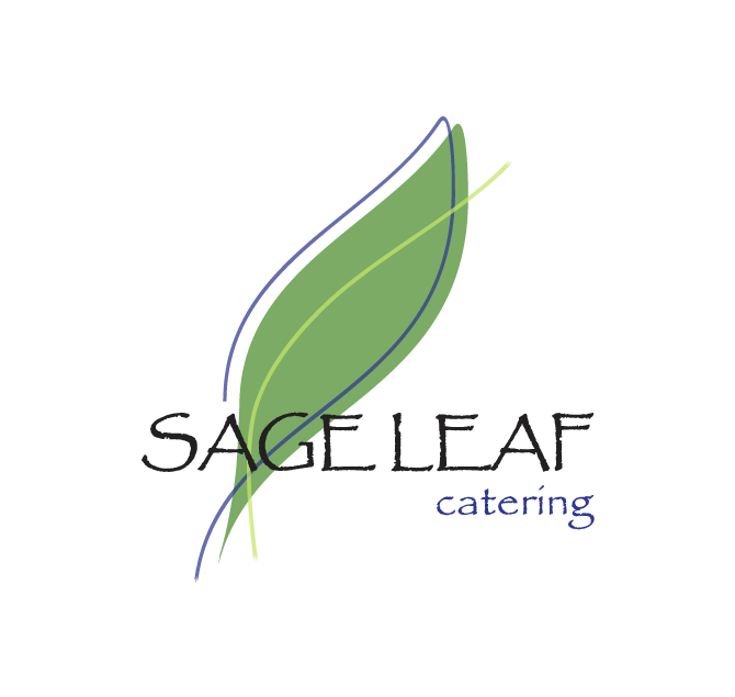 logo design sageleaf catering