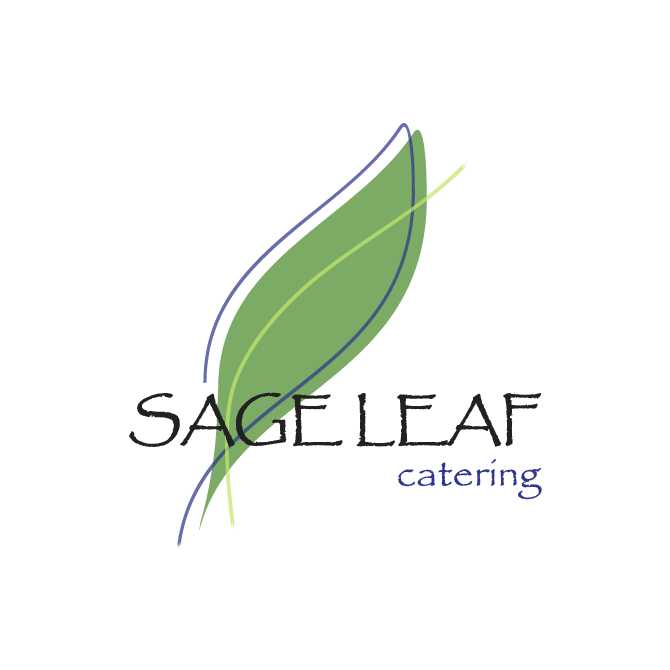 logo design sageleaf catering
