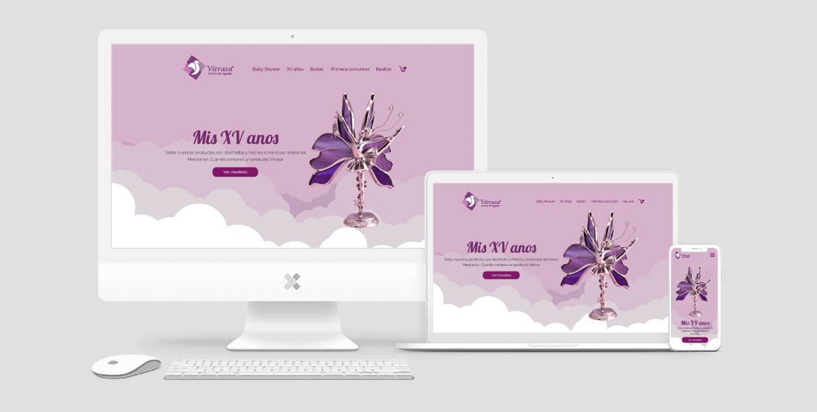 website design Vitrasa recuerdos