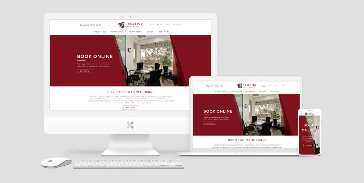 website design prestige serviced offices